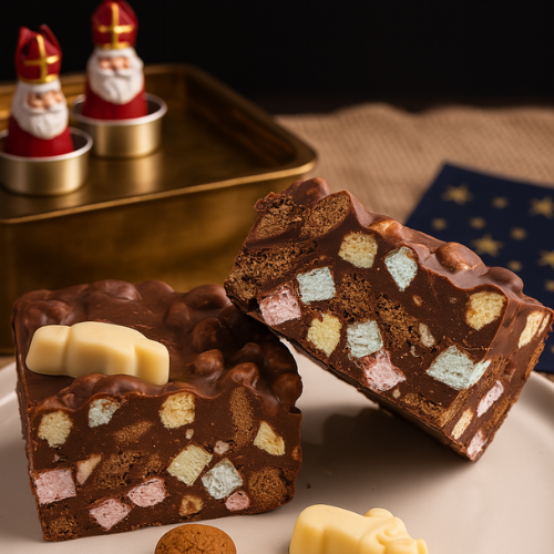 Sinterklaas recept: kruidnoten rocky road