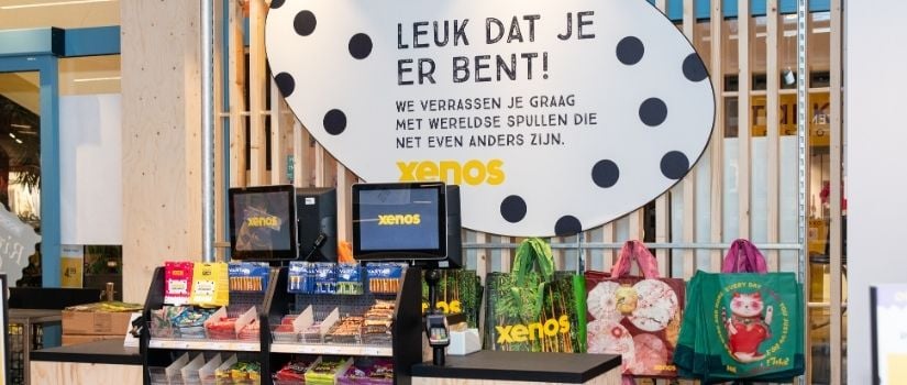 Binnenkant Xenos winkel