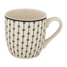 Mok print - zwart - set van 4 - 160 ml