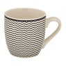 Mok print - zwart - set van 4 - 160 ml
