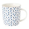 Mok stip - wit/blauw - 340 ml