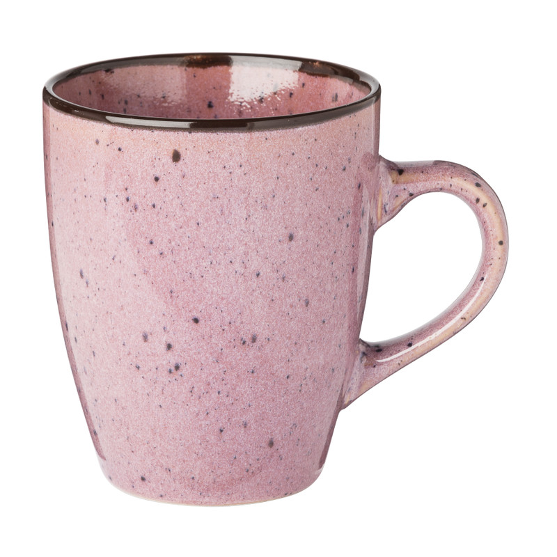 Mok dots - roze - 350 ml