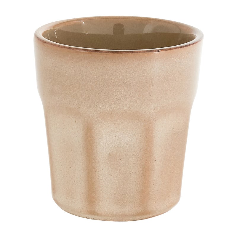 Espressokopje facet - beige - 100 ml 