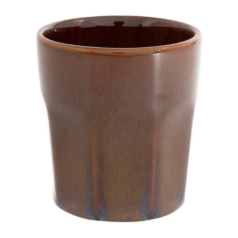 Mok facet - bruin - 150 ml 