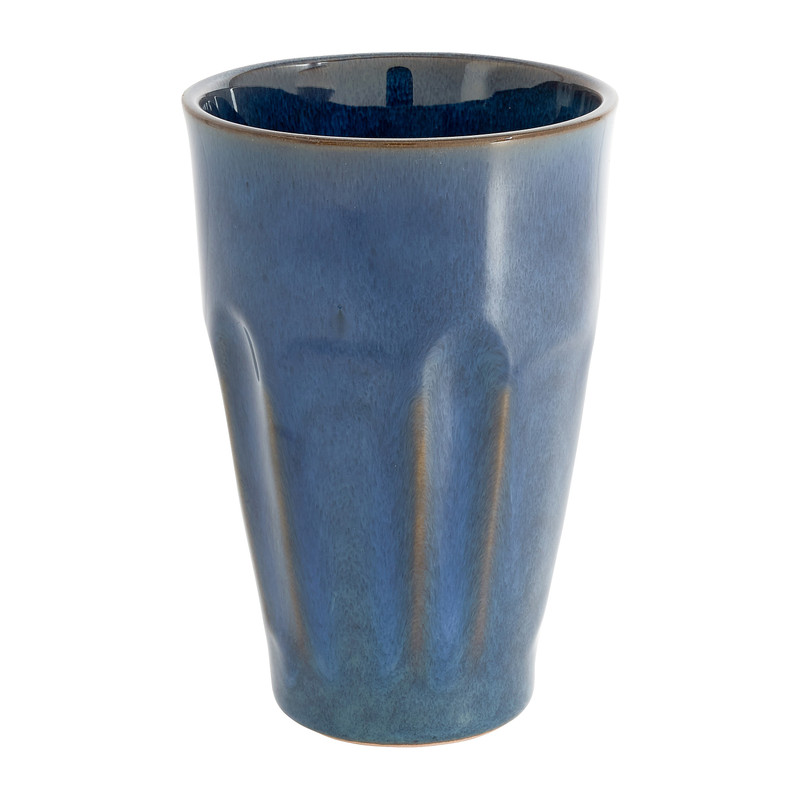 Mok facet - donkerblauw - 360 ml 
