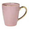 Mok met gouden oortje - roze - 250 ml 