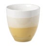 Beker strepen - geel - 200 ml