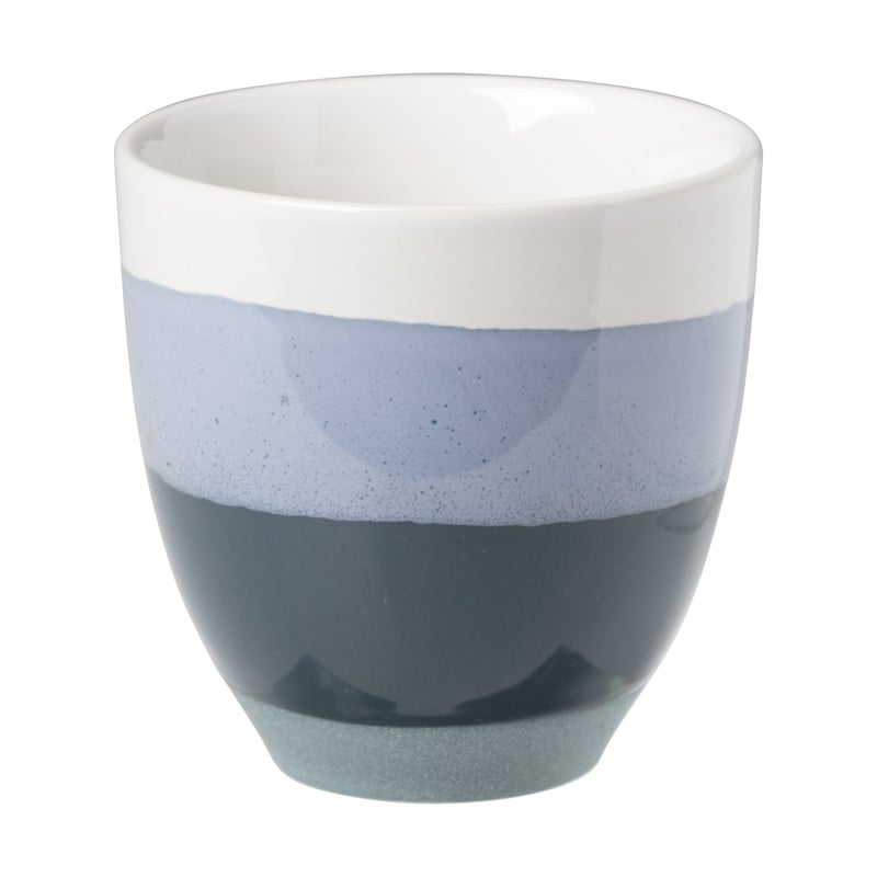 Beker strepen - blauw - 200 ml