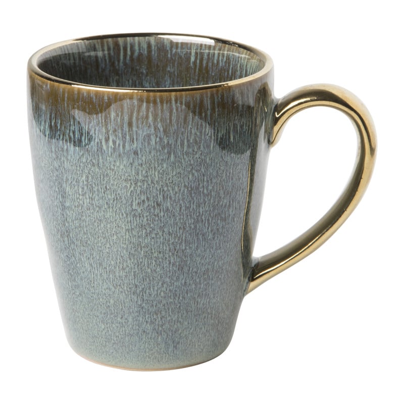 Mok met gouden oortje - groen - 250 ml 