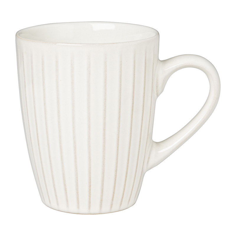 Mok relief - wit - 300 ml