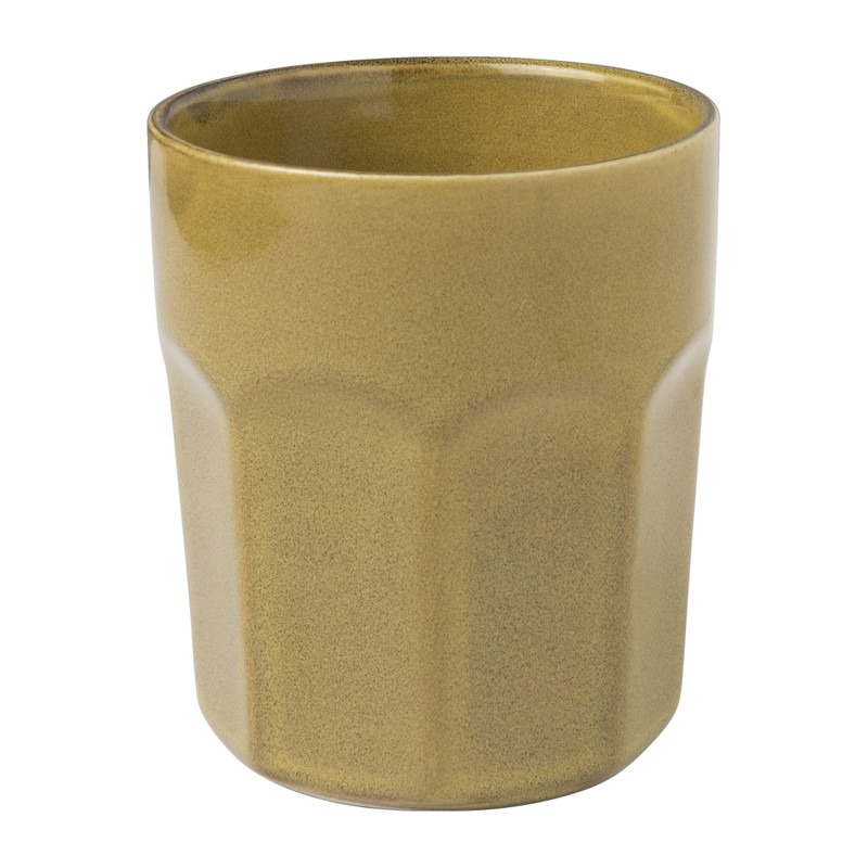 Mok facet - geel - 280 ml 