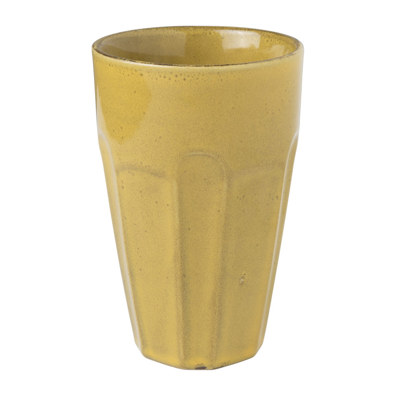 Mok facet - geel - 360 ml 