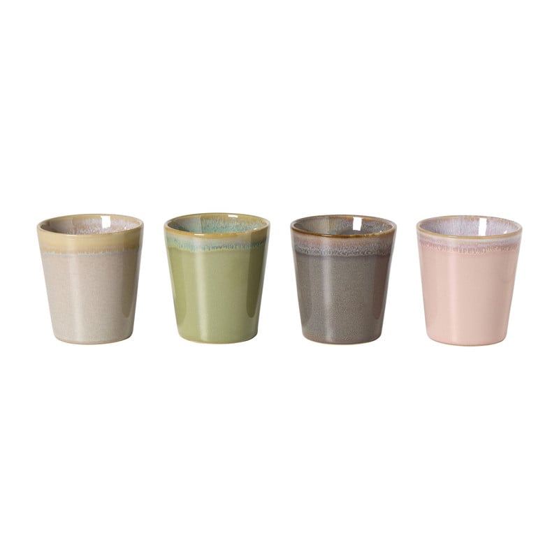 Mokken reactive glaze - multikleur - set van 4 - 200 ml
