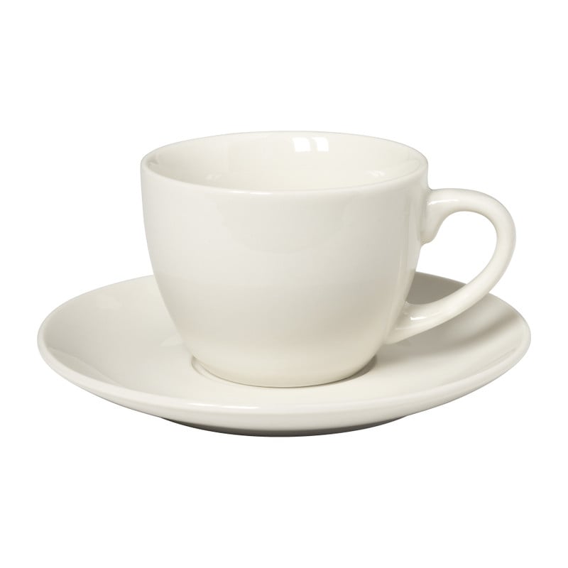 Koffiekopje wit - porselein - 190 ml