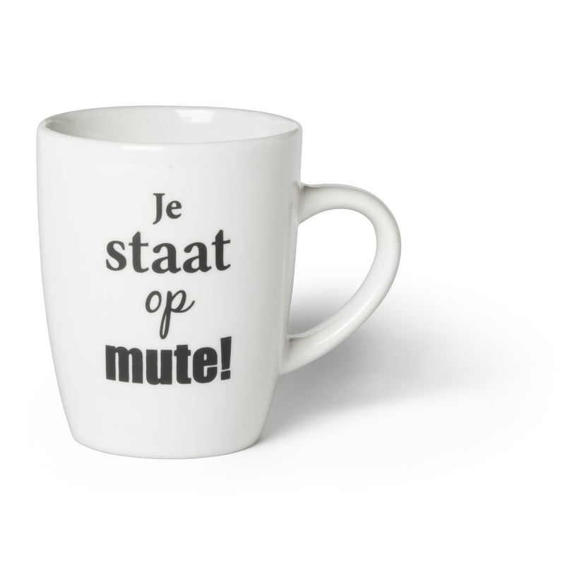 Senseo mok je staat op mute - porselein - 200 ml