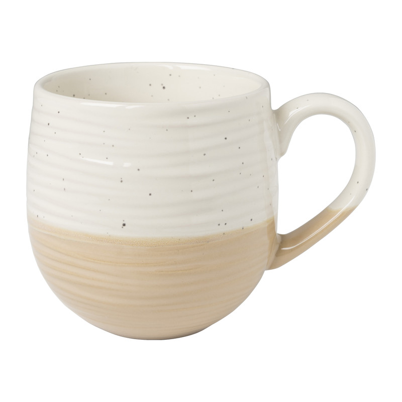 Mok met ribbel - naturel - 500 ml
