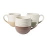 Mok met ribbel - terra - 500 ml