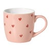 Mok hartjes - bruin/rood - 325 ml