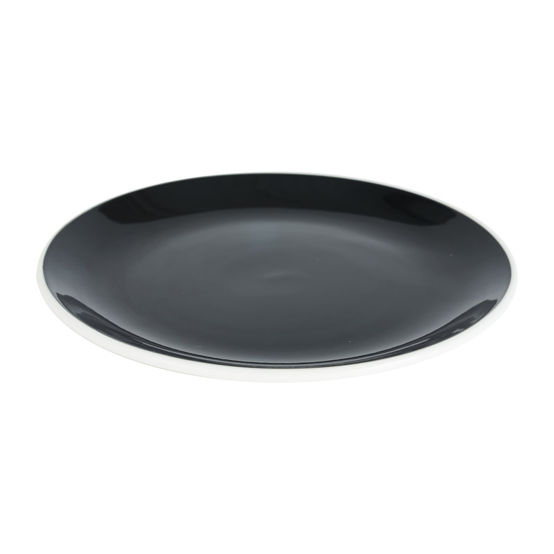 Gebaksbordje - zwart - 20 cm