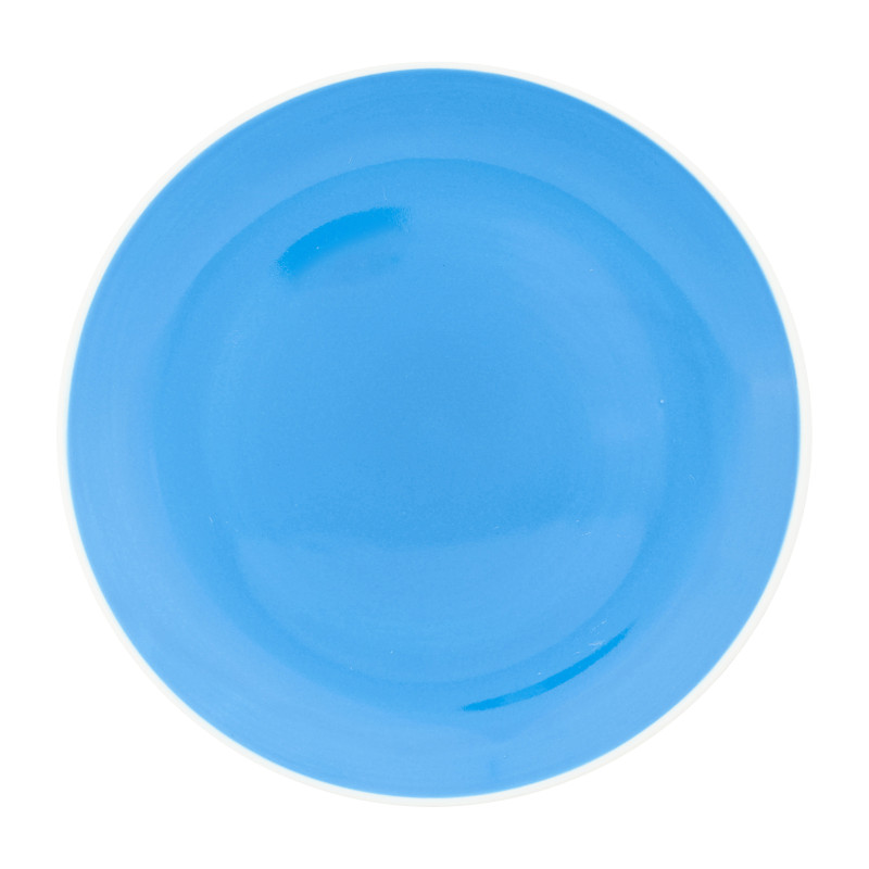 Gebaksbordje - blauw - 20 cm