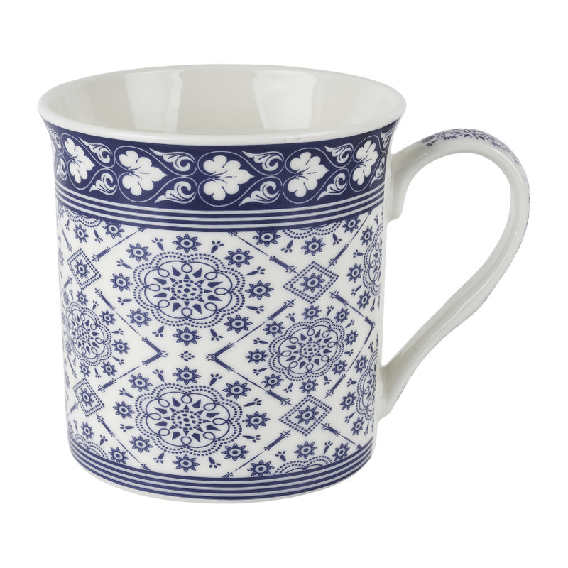 Mok met blauw decor - diverse varianten - 30 cl