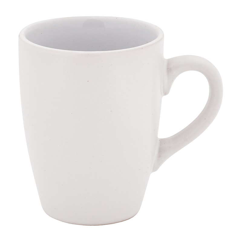 Mok met mat finish - wit - 340 ml