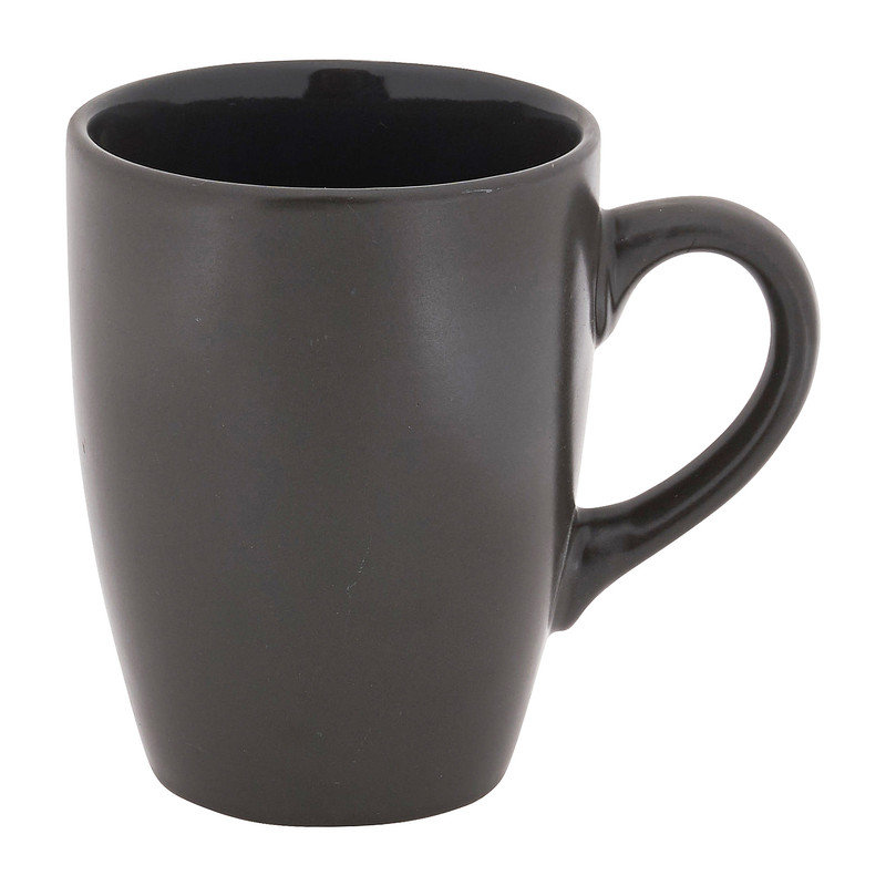 Mok met mat finish - donkergrijs - 340 ml