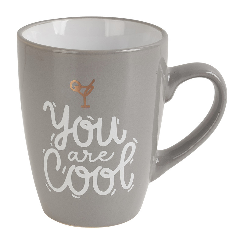 Mok you are cool - grijs - 30 cl