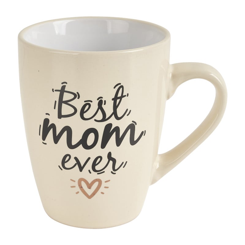 Mok best mom ever - crème - 300 ml