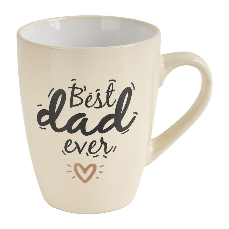 Mok best dad ever - crème - 300 ml