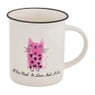 Mok kat met tekst - diverse kleuren - 300 ml