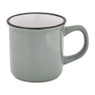 Mok met zwarte rand - grijs - 33 cl 