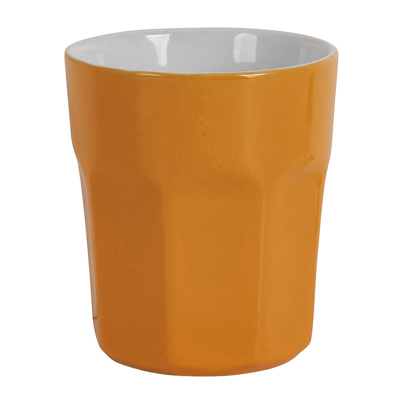Koffiemok facet - Geel - 250 ml