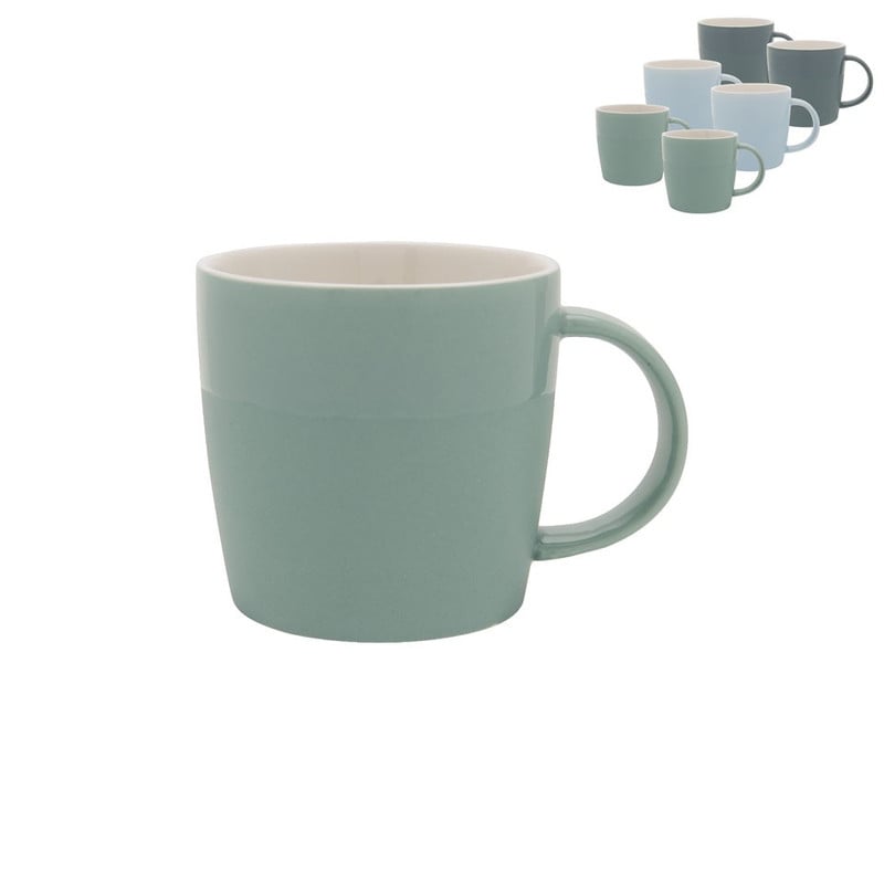 Mok mat/glans - 30 cl - blauw/turquoise