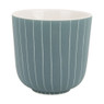 Beker mat met streep - 25 cl - blauw/turquoise