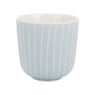 Beker mat met streep - 12 cl - blauw/turquoise