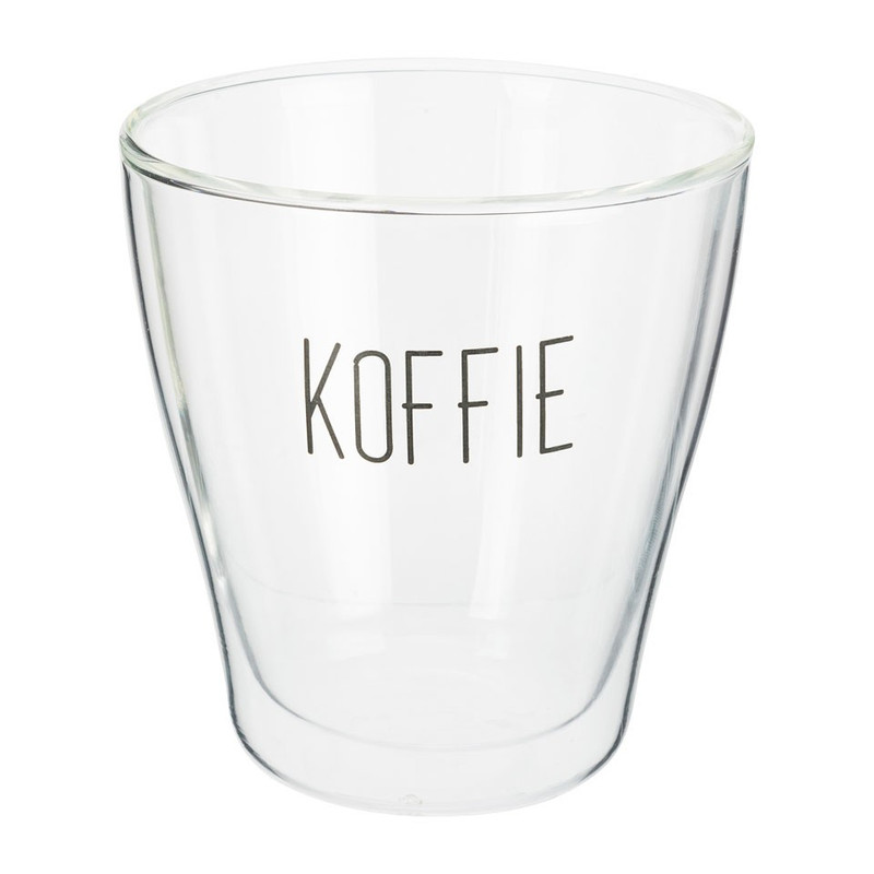 Dubbelwandig koffieglas - 30 cl