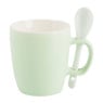 Mok met lepeltje - groen - 150 ml