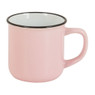 Mok roze met zwarte rand - 300 ml