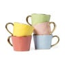 Mok met gouden oor - blauw - 300 ml