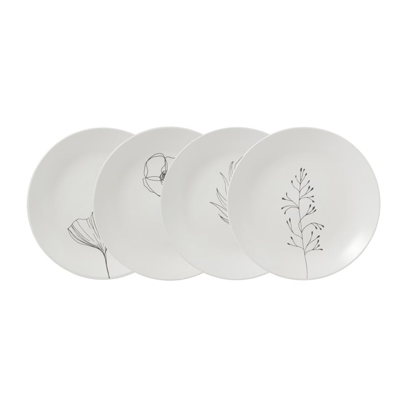 Bordenset gusta bloem -⌀20 cm - set van 4