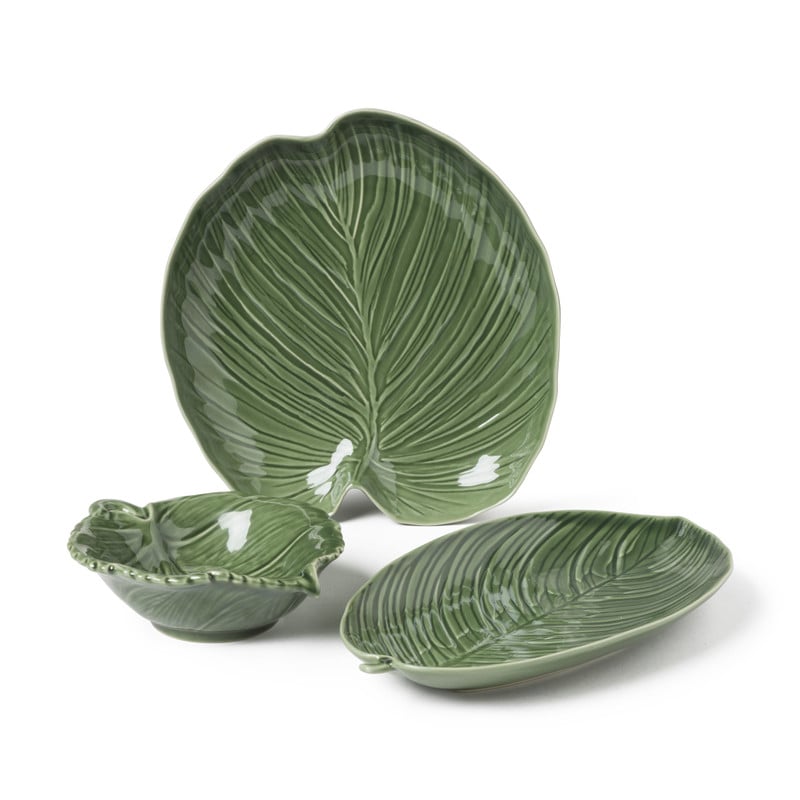 Bord blad - groen - 4x25x23.5 cm