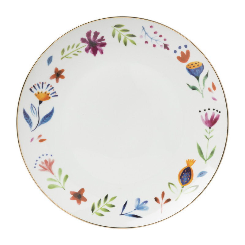 Dinerbord vintage flowers - ø26 cm