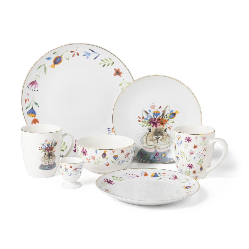 Eierdopje vintage flowers - ø4.8 cm