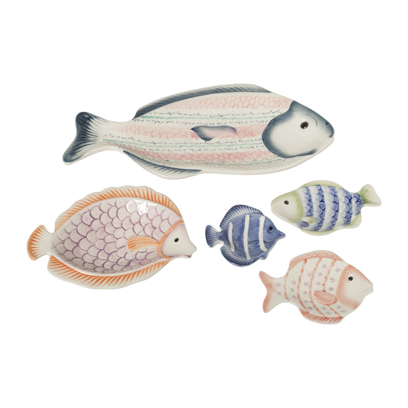 Bord vis - stoneware - 29.2x14x2.5 cm