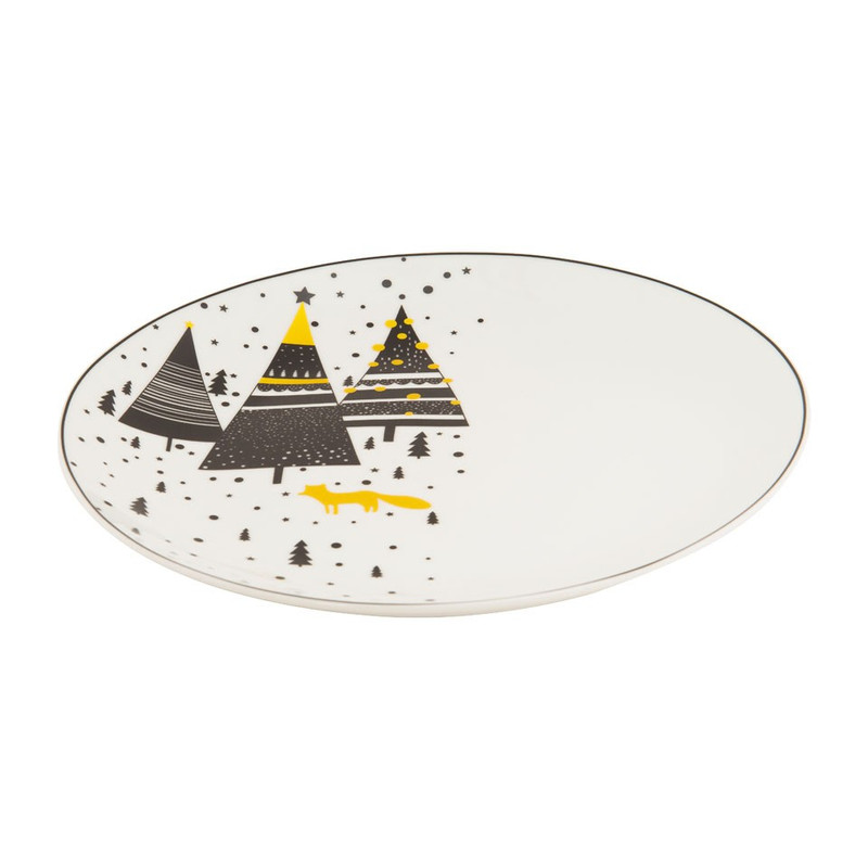 Dinerbord kerstboom - 27 cm 