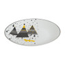 Ontbijtbord kerstboom - 20 cm 