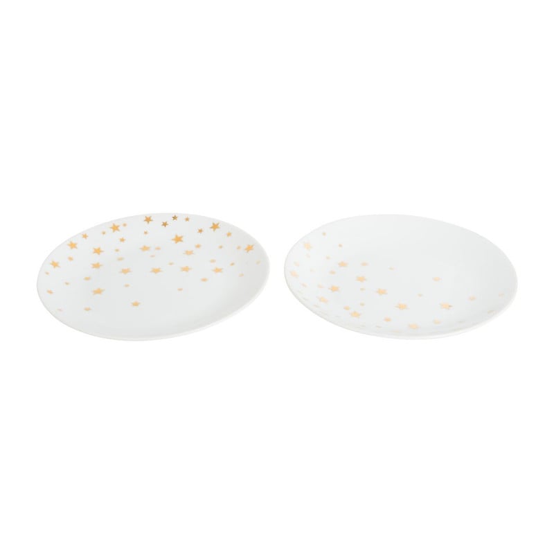 Ontbijtbord ster - 20 cm - set van 2