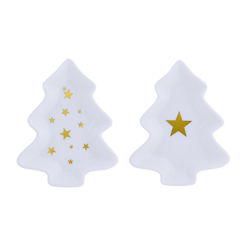 Bordje kerstboom - set van 2