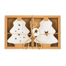 Bordje kerstboom - set van 2